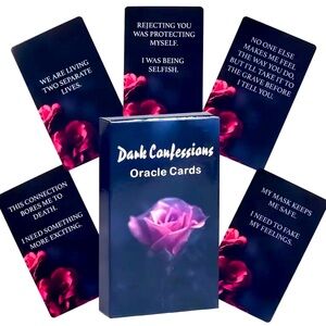 Dark Confessions Oracle Cards: Unveil Hidden Truths & Shadow Selves Tarot Deck
